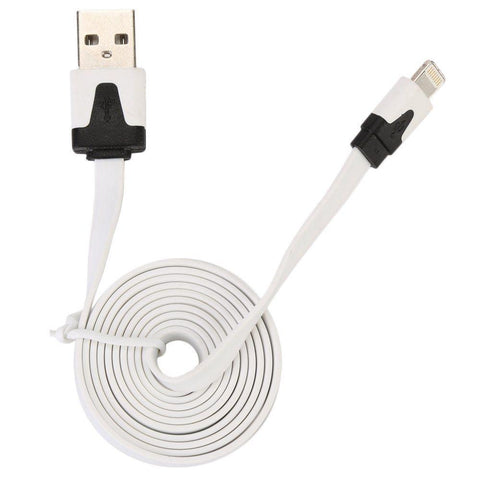 8 Pin USB Flat 3 Foot Lightning Cable Charger Data Cord iPhone 6,Plus 5 Assorted