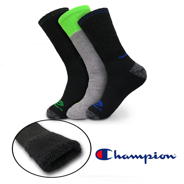 Champion Men's Outdoor Wool Blend Thermal Crew Socks