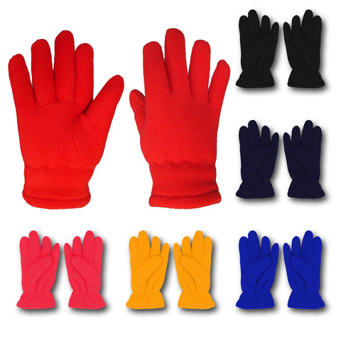 Toddler / Kids Soft  & Warm Fleece Lined Gloves, Variety Value Pack