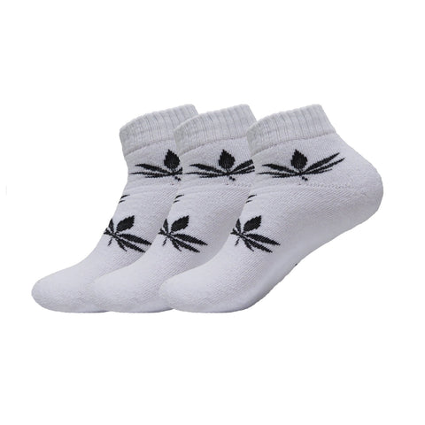 12 Pairs Dozen Ankle Socks Sports Weed Leaf Marijuana Cotton Mens Womens Stretch