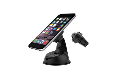 Encust Universal 3 in 1 Dashboard/Windshield/Air Vent Magnetic Car Mount Phone Holder Mobile Phone & GPS Devices