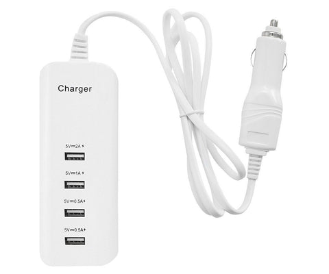 Rapid Fast 4 Port Car Charger USB Adapter Multi Ports for Apple Samsung Devices