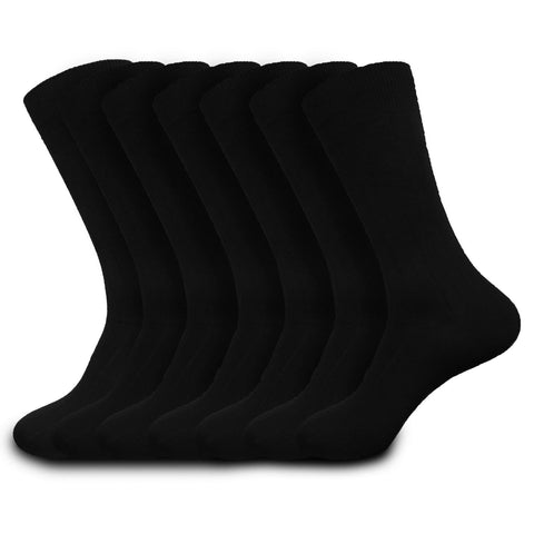 Men's Van Heusen Premium Quality Dress Socks Black 7, 14 or 21 Pairs