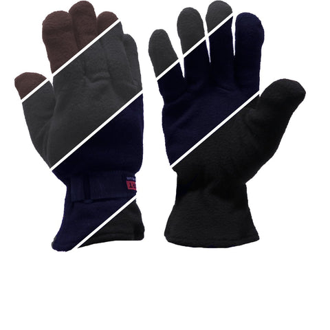 Multi Colors Unisex Sub zero Sport Fleece Lined Adjustable Warm Winter Gloves