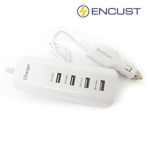 Rapid Fast 4 Port Car Charger USB Adapter Multi Ports for Apple Samsung Devices