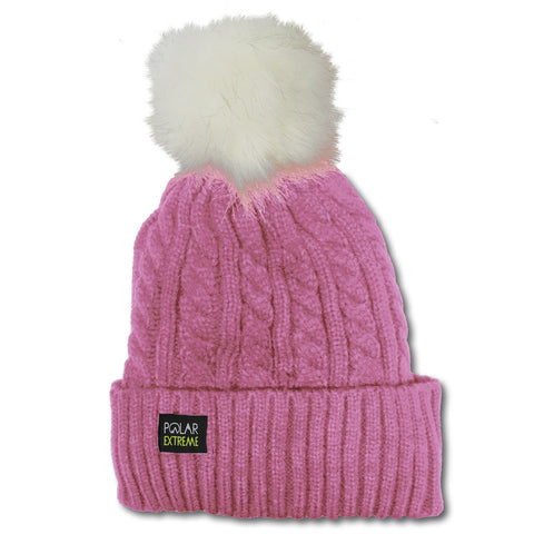 Women's Knitted Winter Warm and Cozy Beanie Hat with Pom Pom