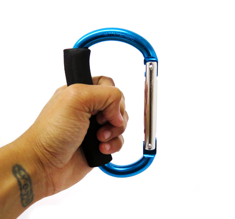 Multi Purpose XL Durable  Carabiner-Style Hooks W/ Comfortable Foam Grip