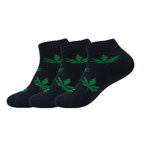 12 Pairs Dozen Ankle Socks Sports Weed Leaf Marijuana Cotton Mens Womens Stretch