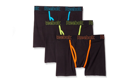 Reebok 3 or 6 Pack of Men's Stretch Performance Training Boxer Briefs