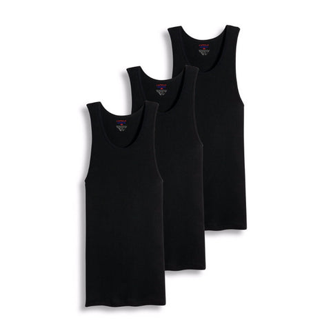 3-6 Packs Mens 100% Cotton Tank Top A-Shirt Wife Beater Ribbed  Undershirt