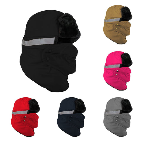 MultiColor Unisex Winter Trooper Trapper Russian Hat With Ear Flap Windproof Mask