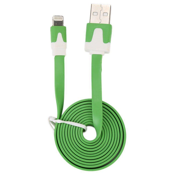 8 Pin USB Flat 3 Foot Lightning Cable Charger Data Cord iPhone 6,Plus 5 Assorted