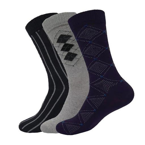 Enrico Milano 3, 6 or 9 Pairs Men's  Mid Calf  Dress Socks