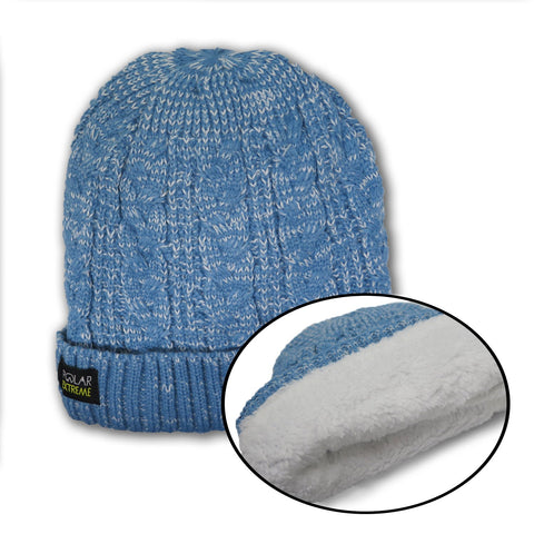 Women's Warm Winter Thermal Insulated Beanie Hat Black, Red, Gray or Blue