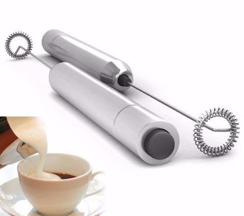 Encust Handheld Battery Operated Electric Foam Maker and Milk Frother for Coffee, Latte, Cappuccino, or Hot Chocolate