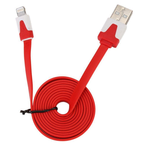 8 Pin USB Flat 3 Foot Lightning Cable Charger Data Cord iPhone 6,Plus 5 Assorted